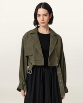 Ophelia Cropped Suede Jacket