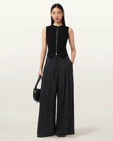 Poppy Satin Straight Leg Pants