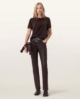 Haldan Coated Bootcut Jeans