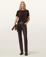 Haldan Coated Bootcut Jeans