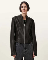 Sadler Slim Fit Leather Jacket