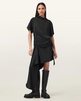 Leslie Satin Short Sleeve Top