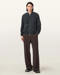 Rokko Relaxed Suede Bomber Jacket