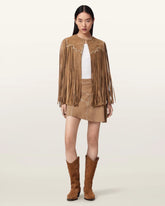 Clara Whip Suede Mini Skirt