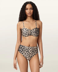 Talaria High Rise Animal Print Bikini Bottoms