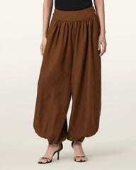Harrie Linen Blend Baggy Fit Pants
