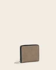 Lena Hex Leather Zip Wallet