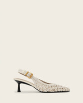 Violet Slingback Pointed Toe Heels
