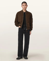 Rokko Relaxed Suede Bomber Jacket