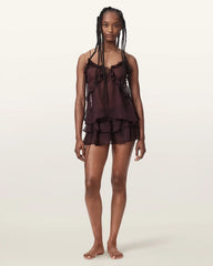 Nyx Silk Smocked Shorts
