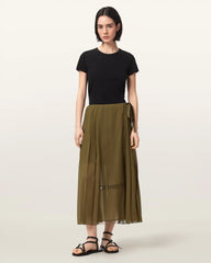 Clover Wrap Maxi Skirt