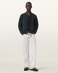 Morten Relaxed Fit Suede Bomber Jacket