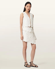 Mona Quilted Cropped Vest