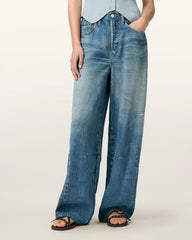 Jett Barrel Leg Illusion of Denim Pants