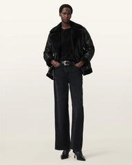Sola Shearling Biker Jacket