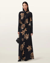 Mina Floral A-Line Maxi Dress