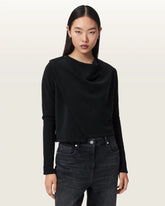 Skyler Long Sleeve Asymmetric Oversized Top
