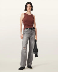 Katarina Boat Neck Slim Fit Tank Top