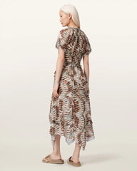 Lamaia Asymmetric Midi Dress