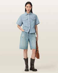 Tove Short Sleeve Linen Blend Shirt