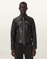Verdi Fitted Leather Jacket