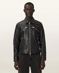 Verdi Fitted Leather Jacket