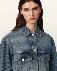 Luca Striped Cropped Jacket