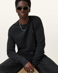 Aspen Waffle Texture Crew Neck Ramskull Sweater