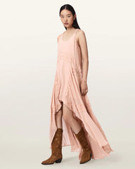 Dorina Sleeveless Ruched Maxi Dress