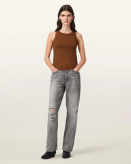 Rina Crew Neck Sleeveless Tank Top