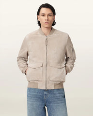 Rokko Relaxed Suede Bomber Jacket