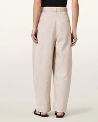 Becca Barrel Leg Denim Camo Pants