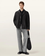 Bradwell Boxy Leather Coat