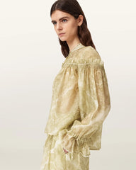 Delphine Relaxed Fit Gathered Shirt