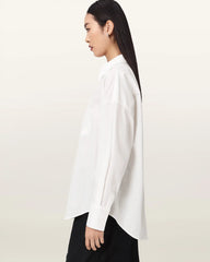 Sparrow Linen Blend Embroidered Shirt