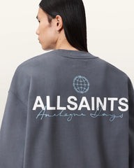 Emblem Crew Neck Cotton Sweatshirt