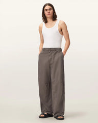 Echo Linen Blend Barrel Leg Pants