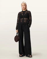 Kyra Open Knit Crochet Cardigan