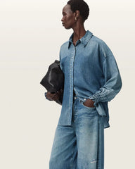 Charli Illusion of Denim Long Sleeve Shirt