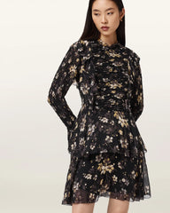 Portia Mini Floral Ruffle Dress