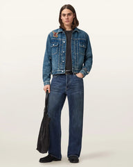 Exile Slim Fit Denim Patch Jacket