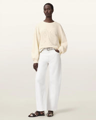 Lila Embroidered Oversized Sweatshirt