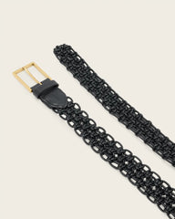 Ila Leather Woven Belt