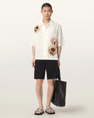 Floraison Short Sleeve Oversized Shirt