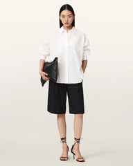 Sparrow Linen Blend Embroidered Shirt