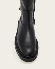 Escher Chain Leather Rider Boots