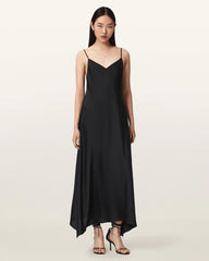 Leona V-Neck Maxi Slip Dress