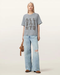 Ella Embroidered Lisa Boxy T-Shirt