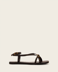 Tyla Eyelet Leather Buckle Sandals