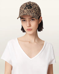Casey Leopard Print Baseball Cap
